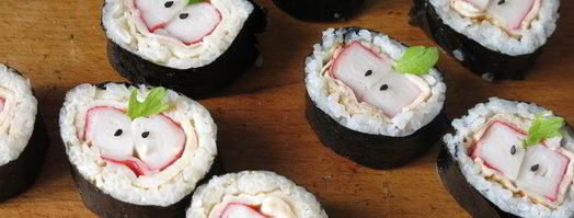 суши яблоки с крабовыми палочками. Шаг 22