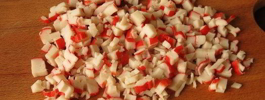 суши, запеченные со спайси соусом с крабовыми палочками. Шаг 4