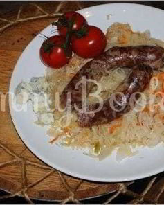 Свино-говяжья домашняя колбаса