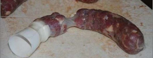 свино-говяжья домашняя колбаса. Шаг 28