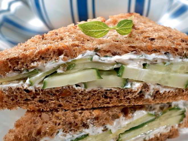 Рецепт английских сэндвичей с огурцами