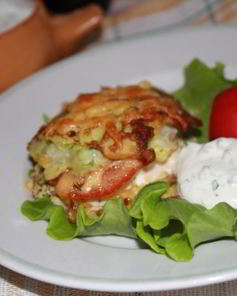 Кабачковые сэндвичи с начинкой из куриного филе