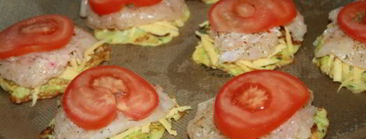 кабачковые сэндвичи с начинкой из куриного филе. Шаг 8