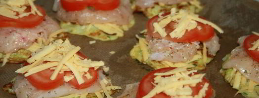 кабачковые сэндвичи с начинкой из куриного филе. Шаг 9