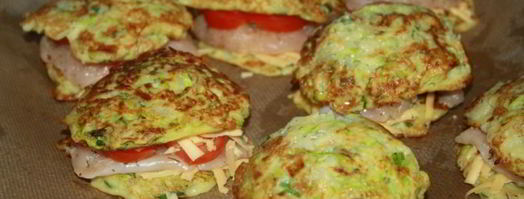 кабачковые сэндвичи с начинкой из куриного филе. Шаг 10