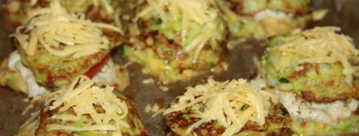 кабачковые сэндвичи с начинкой из куриного филе. Шаг 11