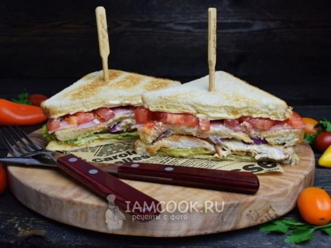 Рецепт клаба-сэндвича