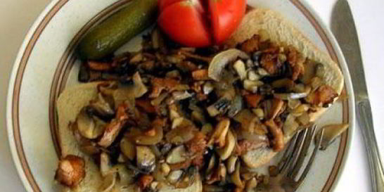 Сэндвич с грибами