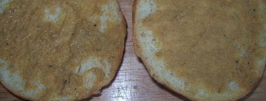 сэндвич с курицей, горчицей и перепелиным яйцом. Шаг 4