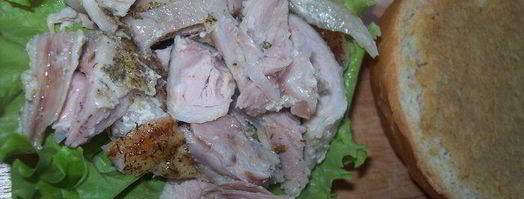 сэндвич с курицей, горчицей и перепелиным яйцом. Шаг 6