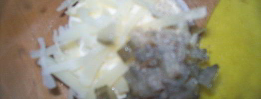 сэндвич с курицей, горчицей и перепелиным яйцом. Шаг 7