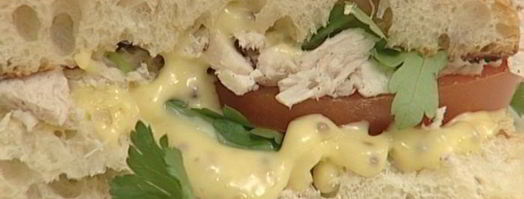 сэндвич с курицей и домашним майонезом. Шаг 10