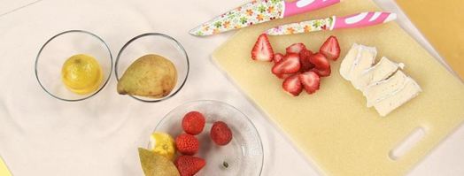 сэндвичи с фруктами, шоколадом и сыром бри. Шаг 3