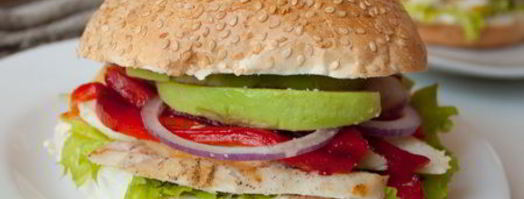 сэндвичи с курицей и печеным перцем. Шаг 8