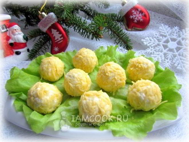 Рецепт сырной закуски снежки