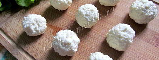 сырная закуска снежки. Шаг 5