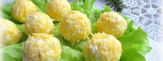 сырная закуска снежки. Шаг 7
