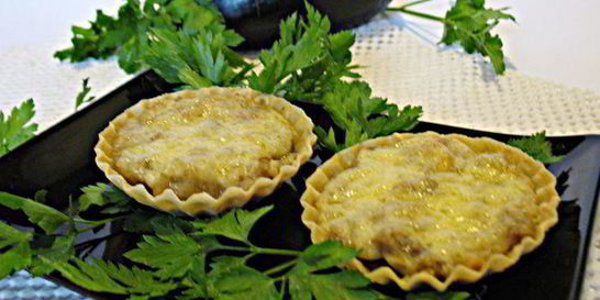 Баклажанный кокот в тарталетках