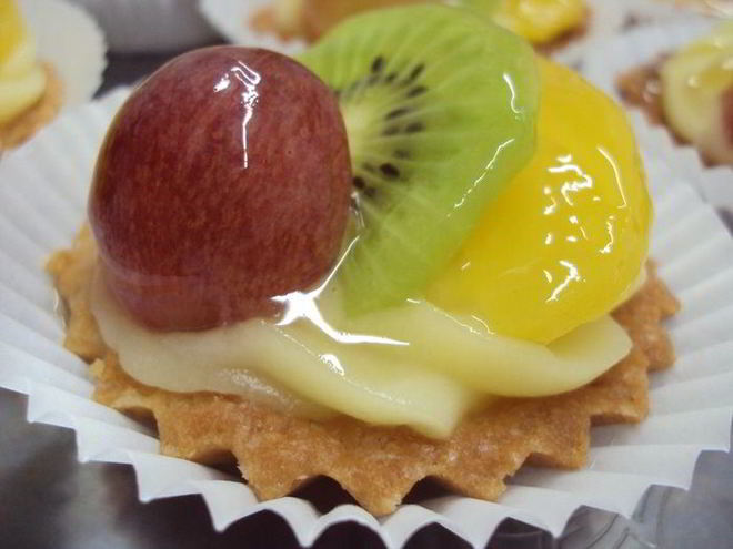 Рецепт фруктовой тарталетки к чаю