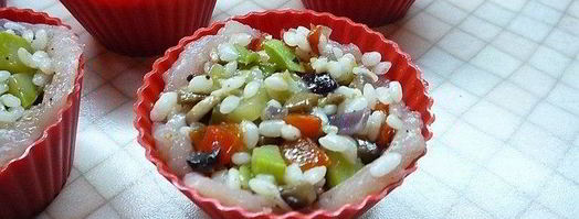 куриные тарталетки с рисом и овощами. Шаг 12