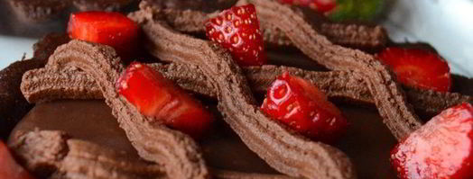 шоколадные тарталетки с клубникой. Шаг 11