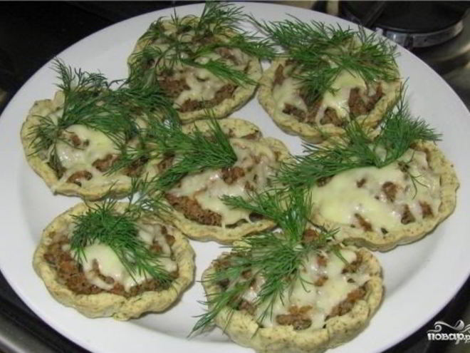 Рецепт тарталеток с фаршем