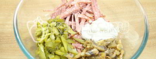 тарталетки с грибами праздничные. Шаг 9