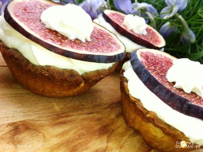 Рецепт тарталеток с инжиром и кремом рикотта