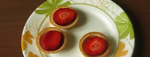 тарталетки с клубникой и мороженым на гриле. Шаг 8