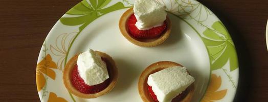 тарталетки с клубникой и мороженым на гриле. Шаг 9