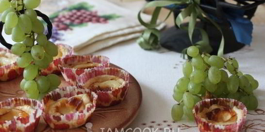 Тарталетки с козьим сыром и медом