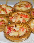 Тарталетки с крабовой начинкой