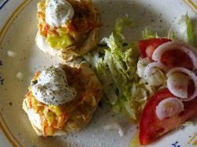 Рецепт тарталеток с крабовыми палочками