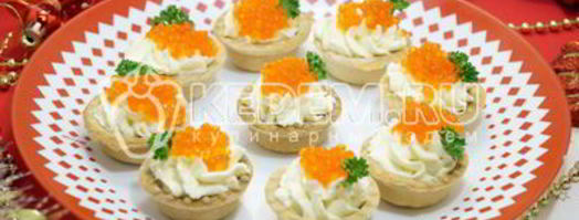 тарталетки с красной икрой. Шаг 6