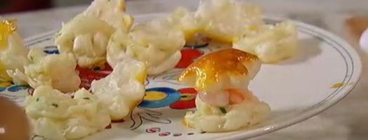 тарталетки с креветками и соусом бешамель. Шаг 11