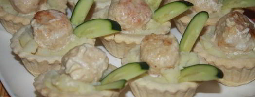 тарталетки с куриным филе. Шаг 6