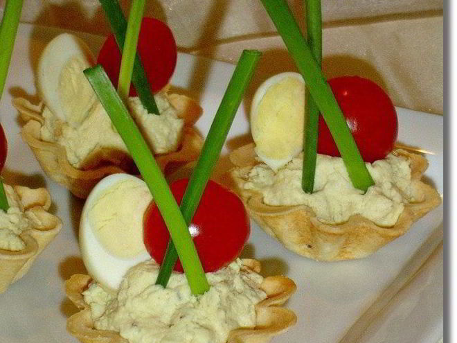 Рецепт тарталеток с куриным муссом