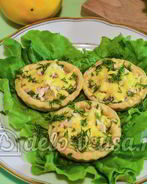 Тарталетки с курицей и апельсином