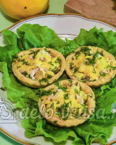 Тарталетки с курицей и апельсином