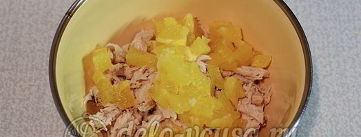 тарталетки с курицей и апельсином. Шаг 10