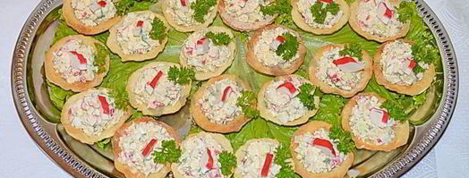 тарталетки с начинкой из крабовых палочек. Шаг 15