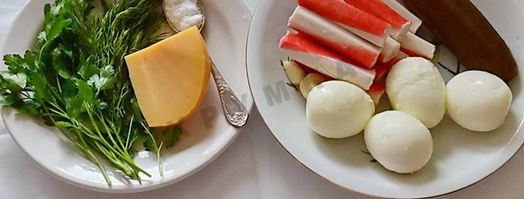 тарталетки с начинкой из крабовых палочек. Шаг 6