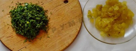 тарталетки с начинкой из крабовых палочек. Шаг 8