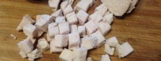 тарталетки с начинкой из курицы с ананасом. Шаг 3