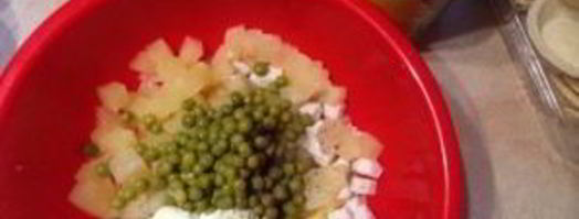 тарталетки с начинкой из курицы с ананасом. Шаг 6