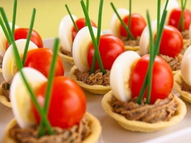 Рецепт тарталеток с печеночным муссом