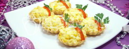 тарталетки с пикантным салатом. Шаг 10