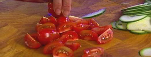 тарталетки с цукини, помидорами и сыром бри. Шаг 6