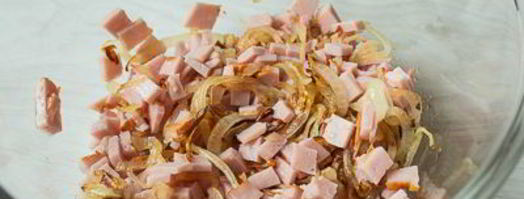 тарталетки с ветчиной и луком. Шаг 16