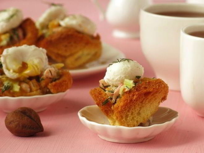 Рецепт тарталеток с яйцом пашот